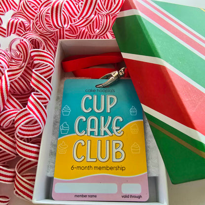 Bright and colorful cupcake club membership keepsake cards from Cake Hoopla, where customers can select 3 or 6-month memberships for DIY cupcake decorating at Cake Hoopla in Tigard, Oregon near Portland